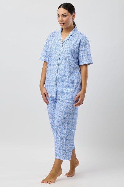 BAROQUE 3/4 PJ SET INDIGO - SK108B5