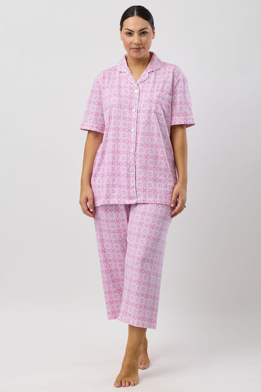 BAROQUE 3/4 PJ SET ROSE - SK108B5