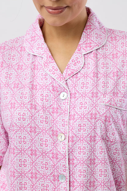 BAROQUE 3/4 PJ SET ROSE - SK108B5