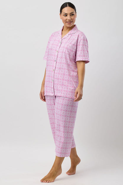 BAROQUE 3/4 PJ SET ROSE - SK108B5