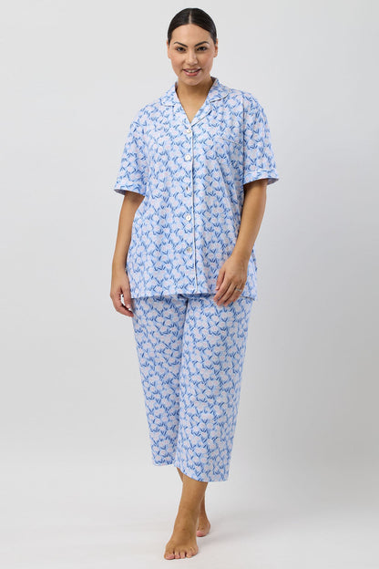 DAISIES 3/4 PJ SET BLUE - SK108D5