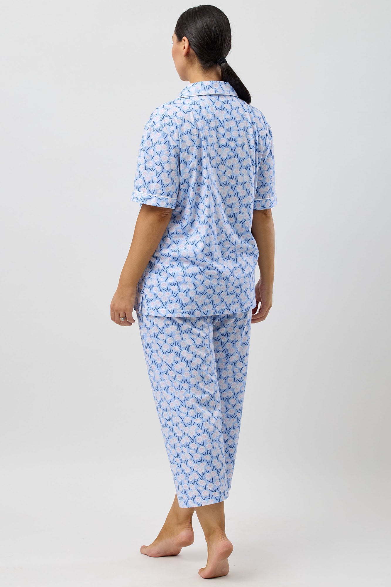 DAISIES 3/4 PJ SET BLUE - SK108D5