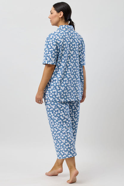 DAISIES 3/4 PJ SET DENIM - SK108D5