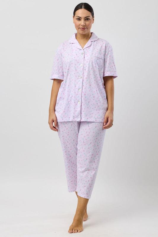 PEONY 3/4 PJ SET PINK - SK108P5
