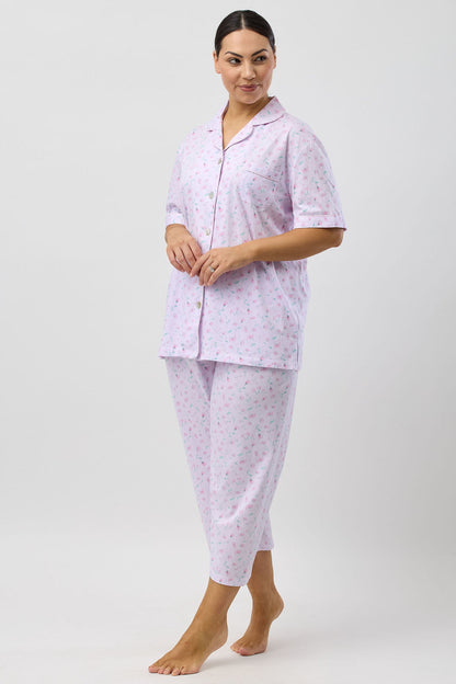 PEONY 3/4 PJ SET PINK - SK108P5