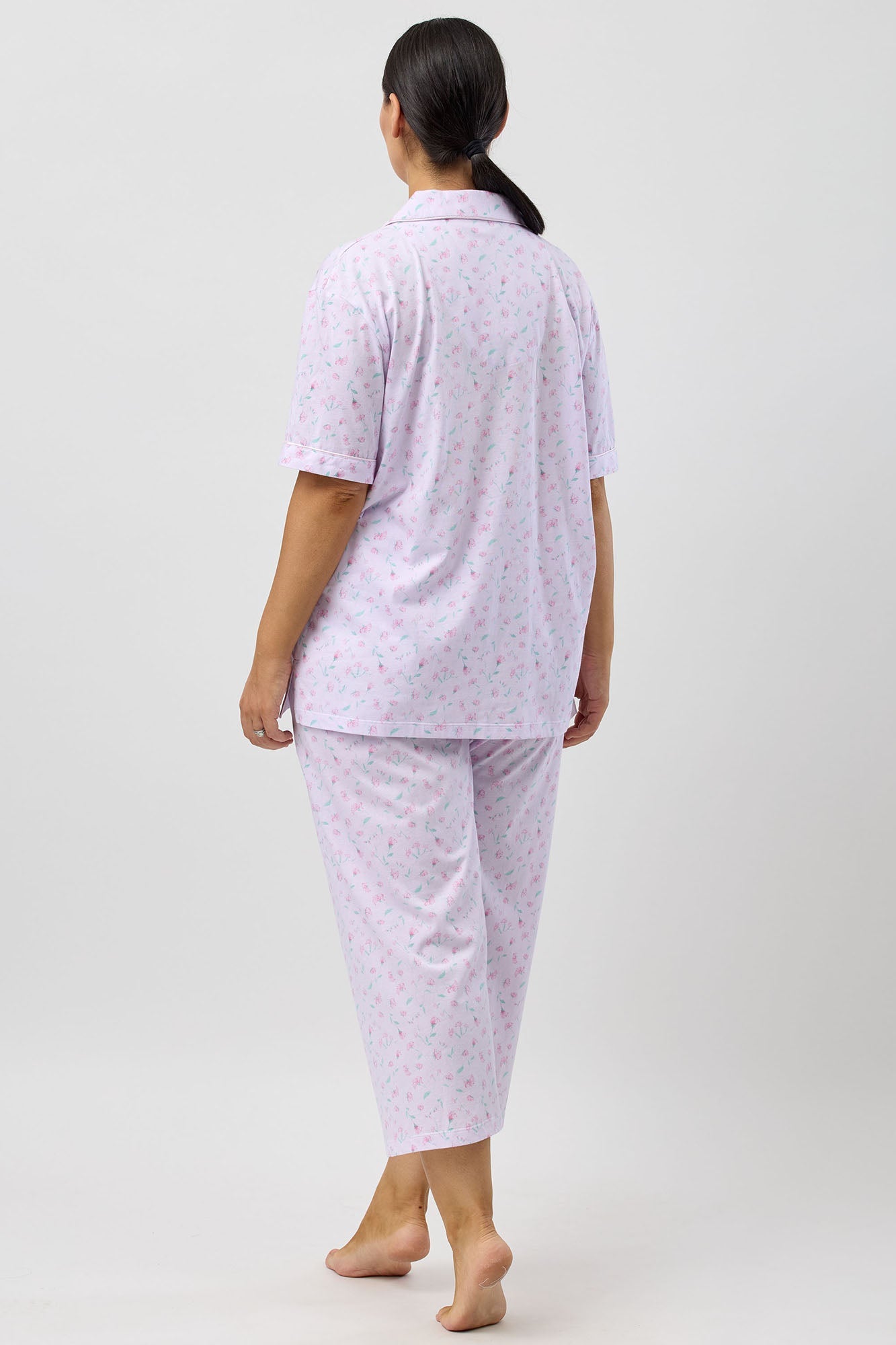 PEONY 3/4 PJ SET PINK - SK108P5