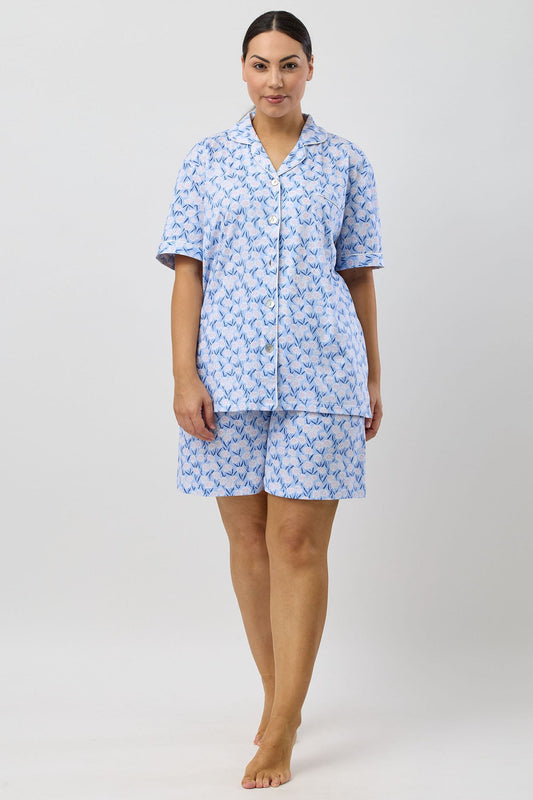 DAISIES SHORT PJ SET BLUE - SK126D5