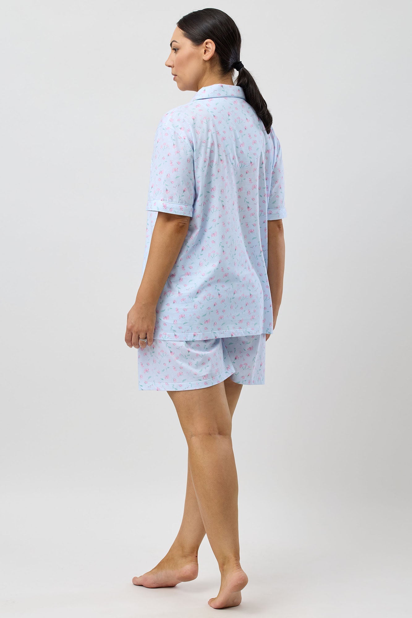 PEONY SHORT PJ SET BLUE - SK126P5
