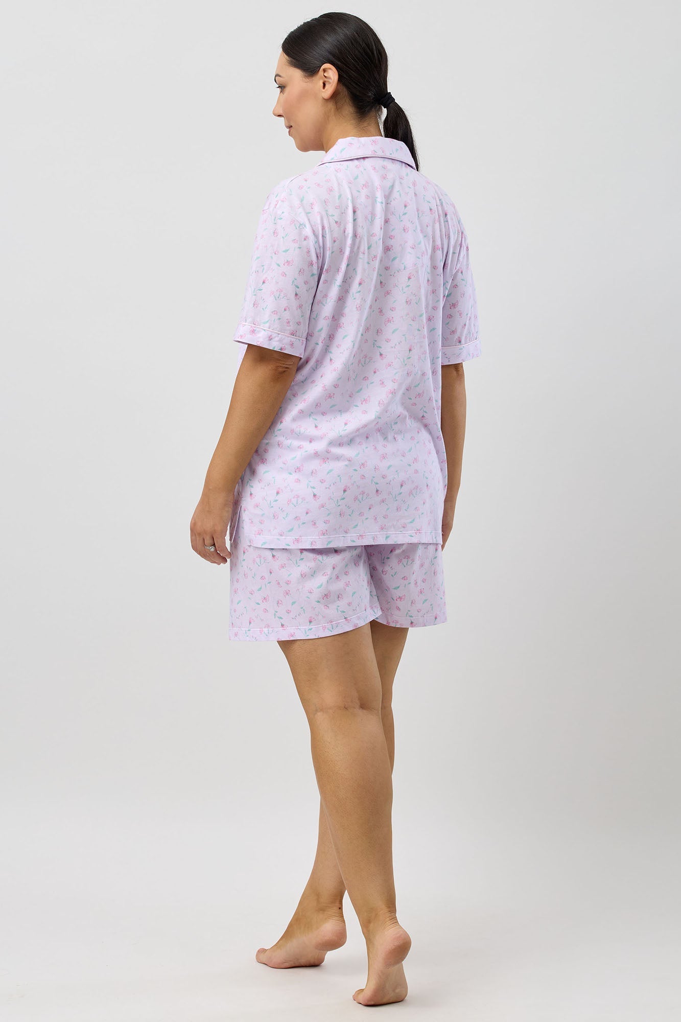 PEONY SHORT PJ SET PINK - SK126P5