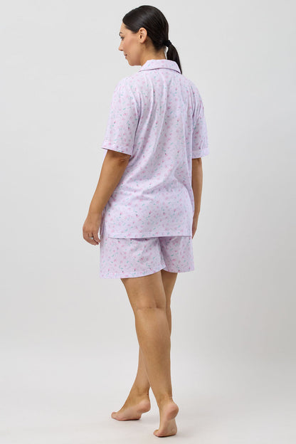 PEONY SHORT PJ SET PINK - SK126P5