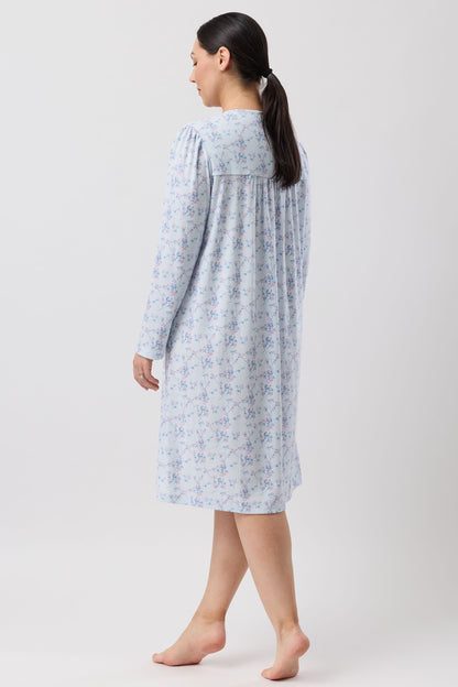 CHERRY BLOSSOM NIGHTIE BLUE - SK244C6