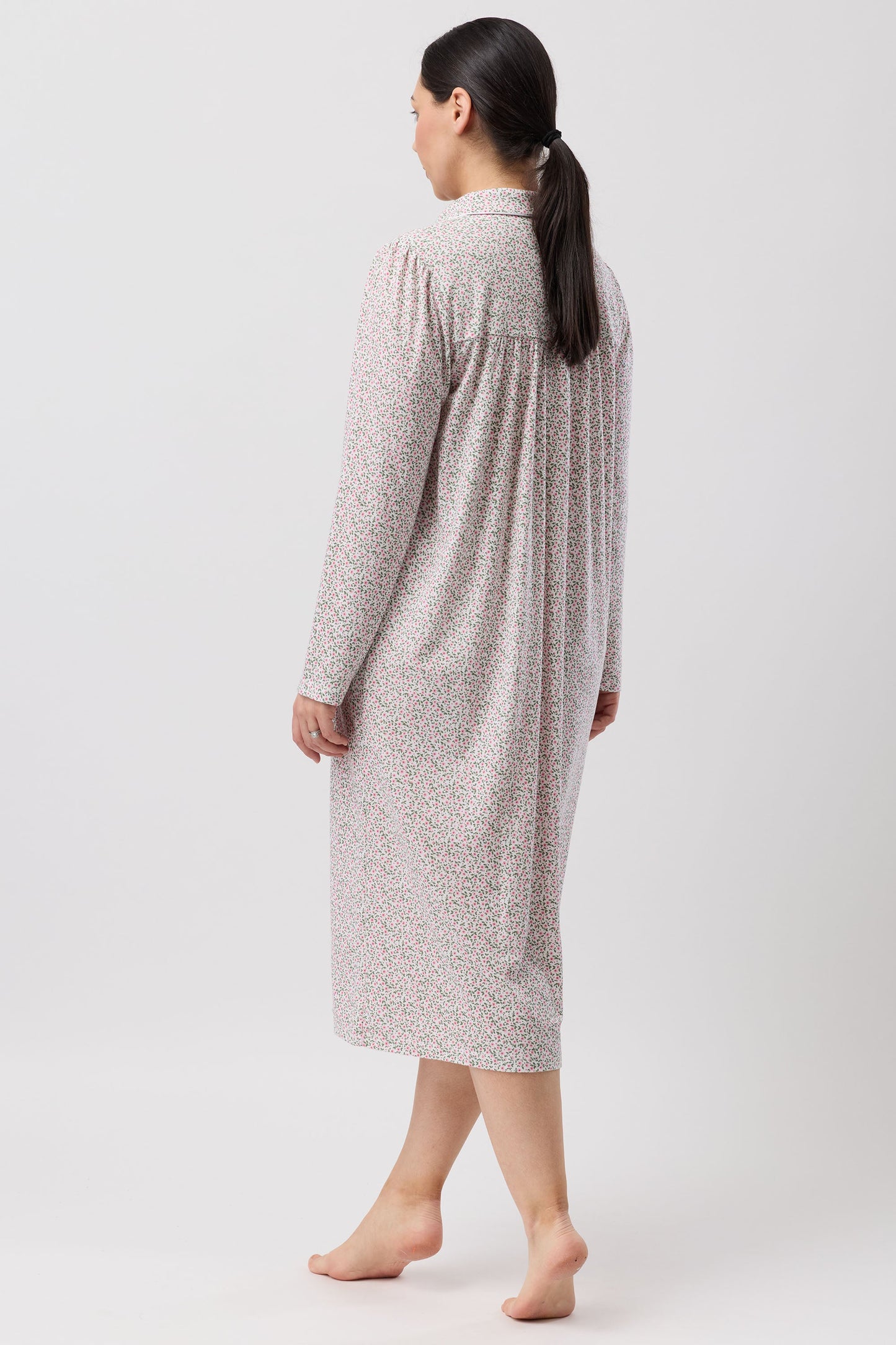 DITSY COLLAR NIGHTIE PINK - SK248D6