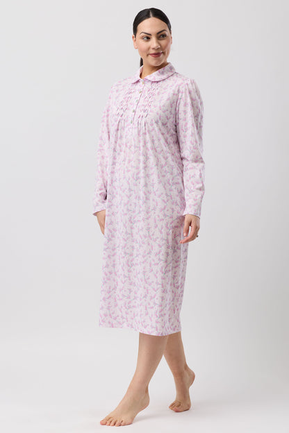 JASMINE COLLAR NIGHTIE PINK - SK251J6