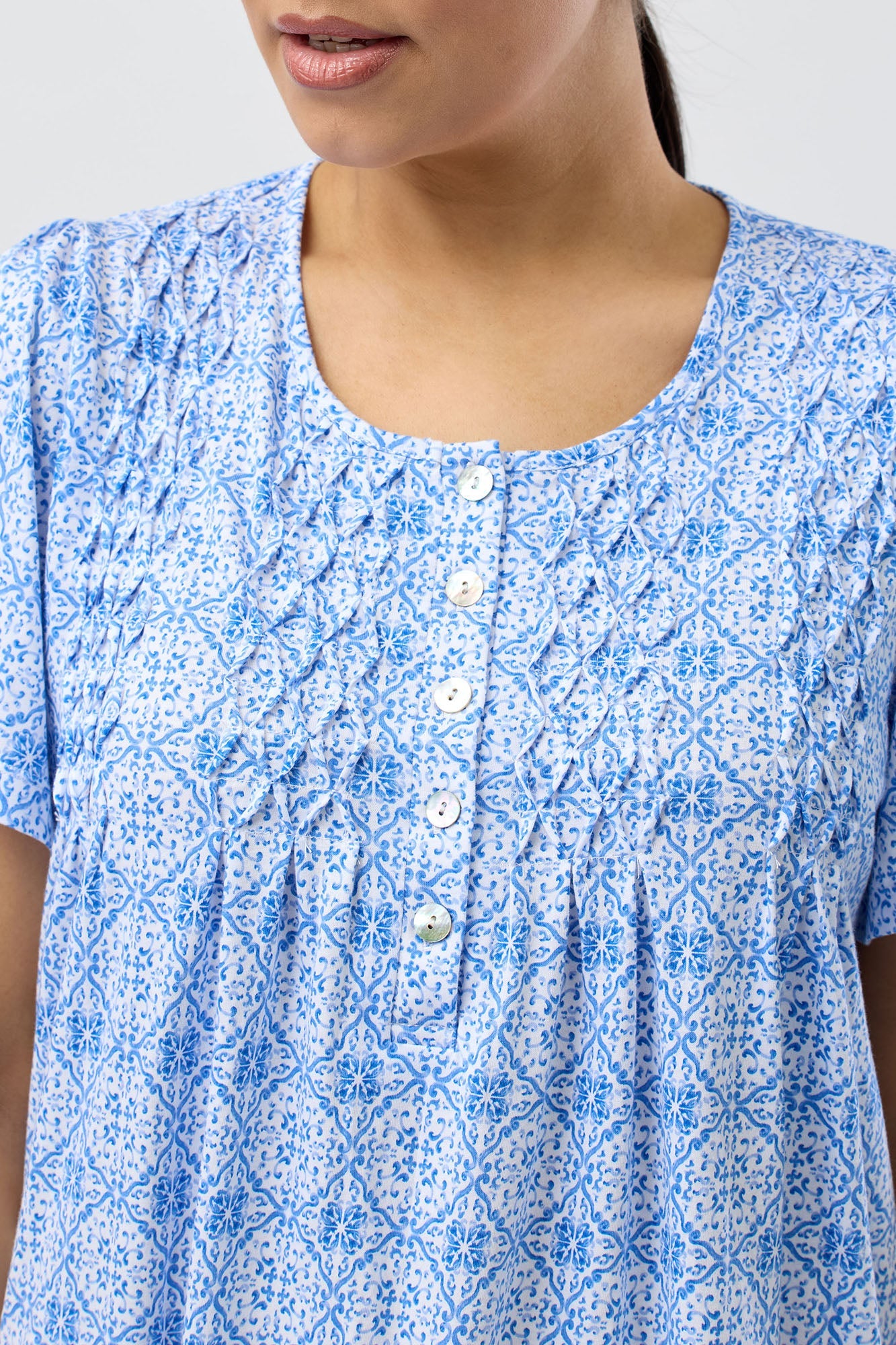 BAROQUE NIGHTIE INDIGO - SK310B5