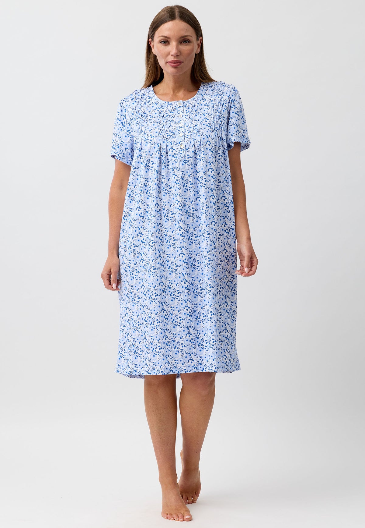 CAMELLIA NIGHTIE BLUE - SK310C6