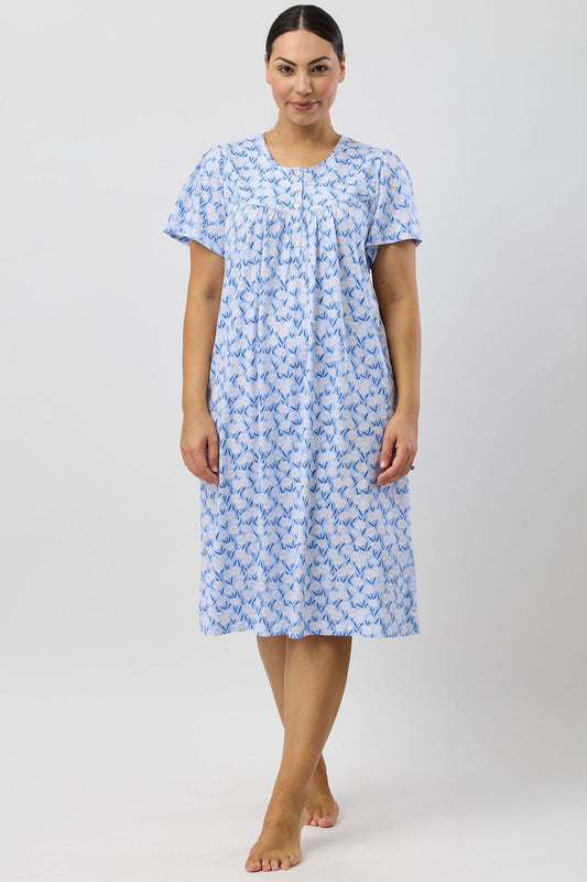 DAISIES NIGHTIE BLUE - SK318D5