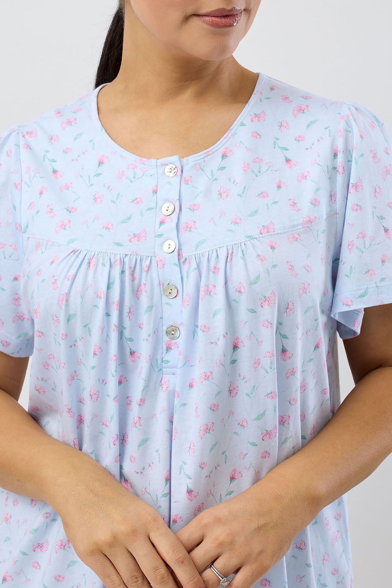 PEONY NIGHTIE BLUE - SK318P5