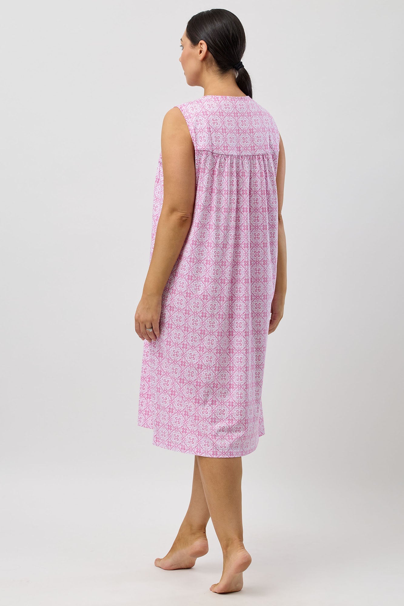 BAROQUE SLEEVELESS NIGHTIE ROSE - SK411B5
