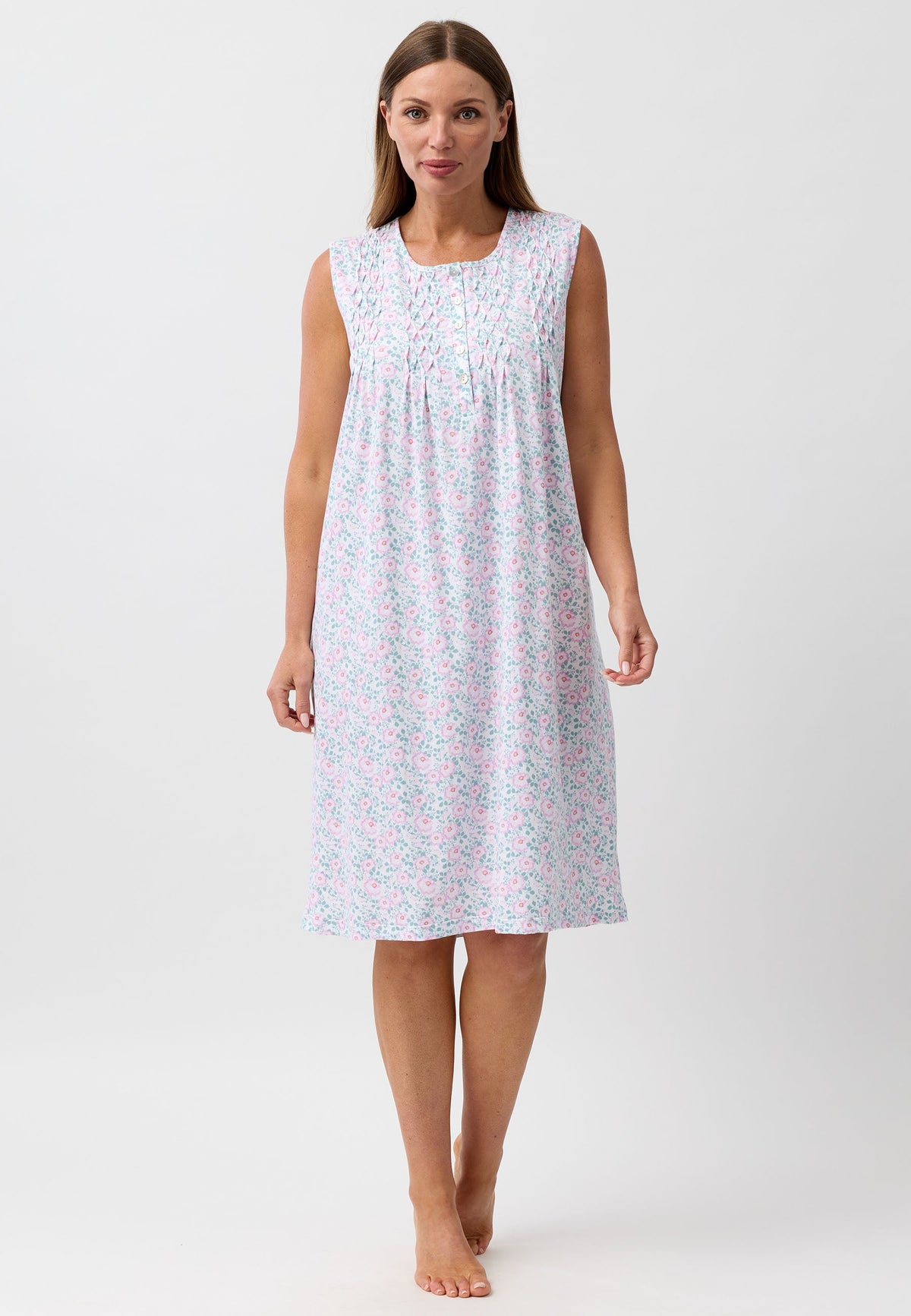 CAMELLIA SLEEVELESS NIGHTIE PINK - SK411C6