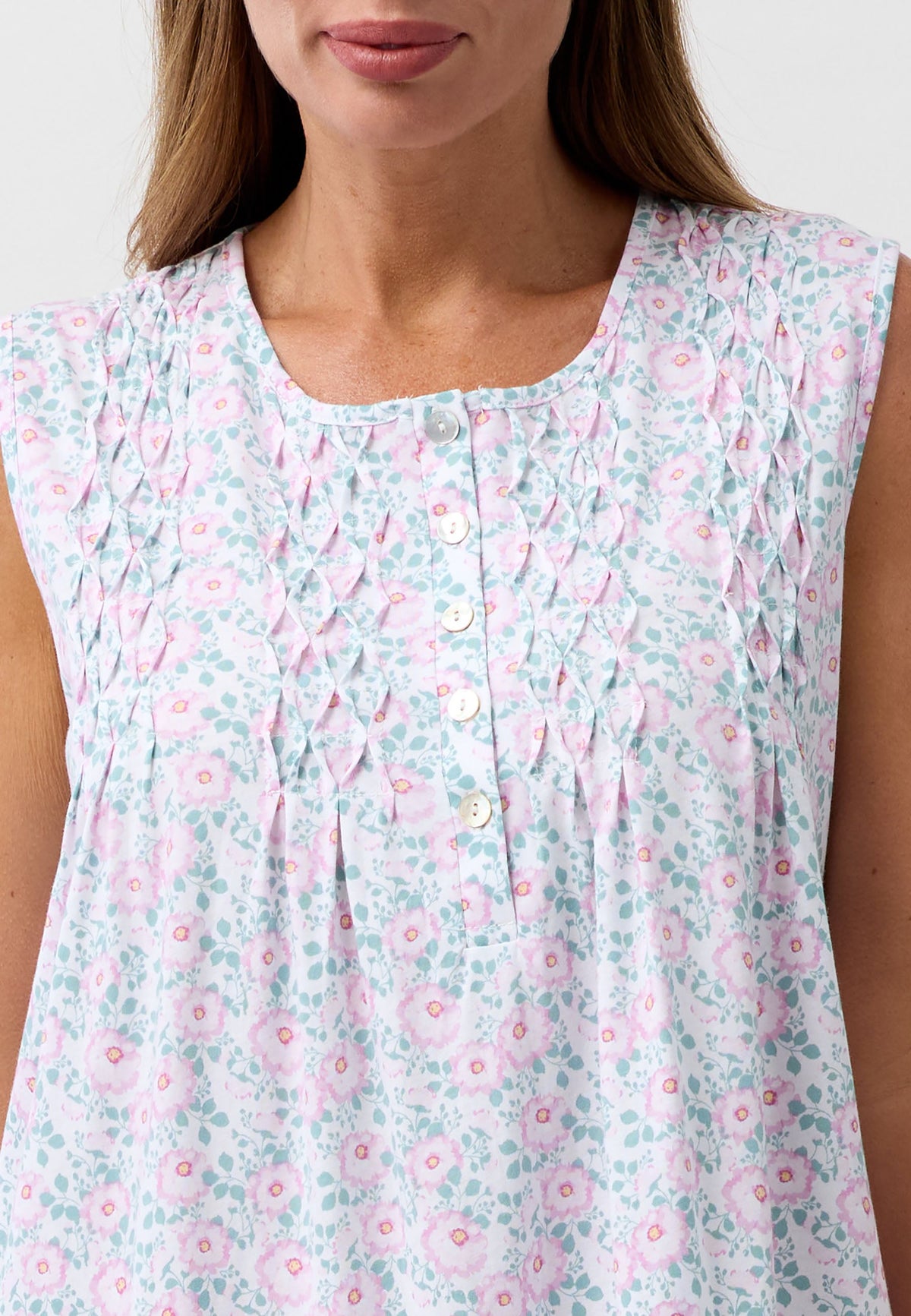 CAMELLIA SLEEVELESS NIGHTIE PINK - SK411C6