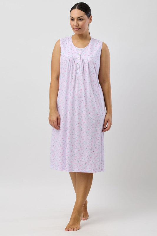 PEONY SLEEVELESS NIGHTIE PINK - SK418P5