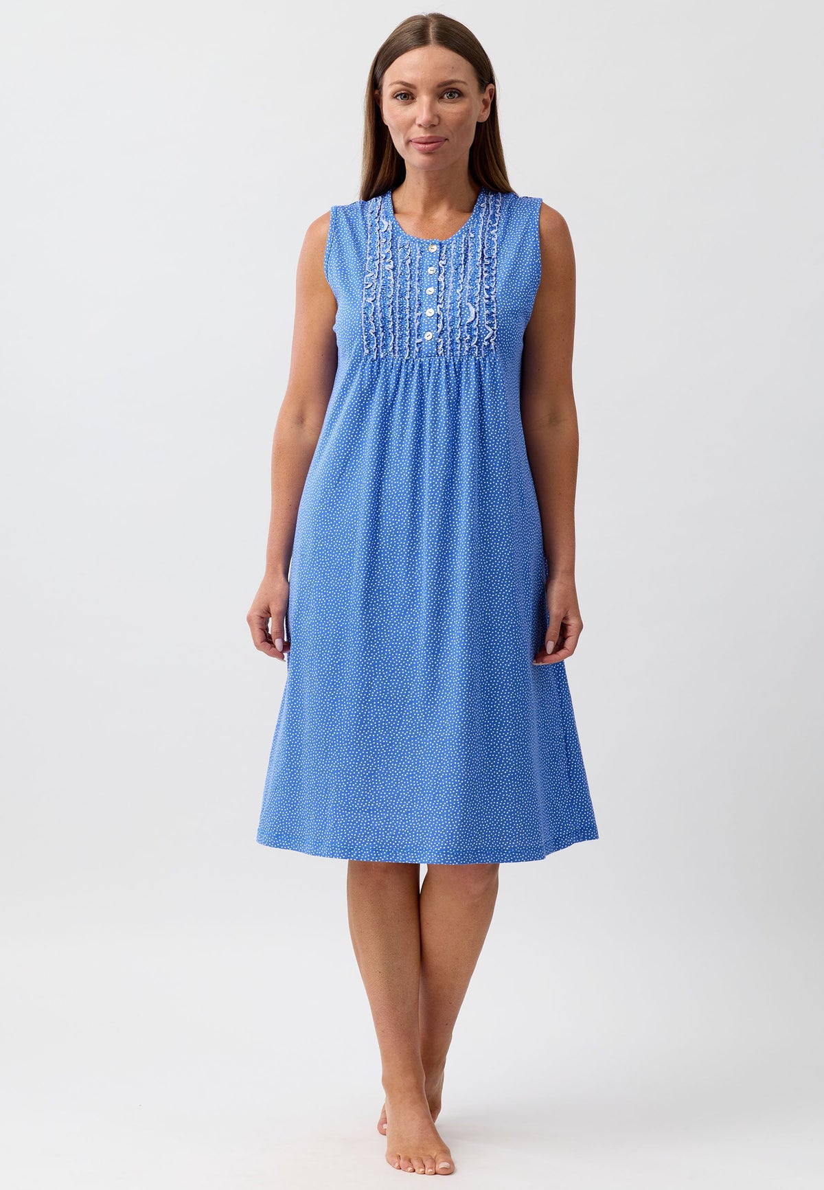 CONFETTI SLEEVELESS NIGHTIE MARINE - SK419CS6