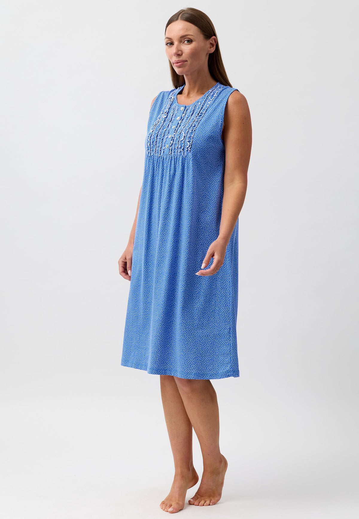 CONFETTI SLEEVELESS NIGHTIE MARINE - SK419CS6
