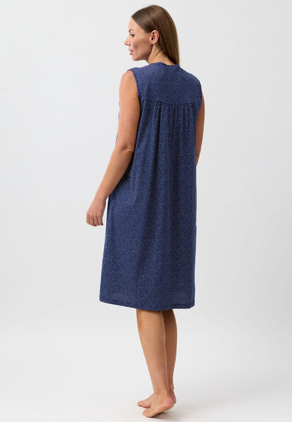 CONFETTI SLEEVELESS NIGHTIE NAVY - SK419CS6