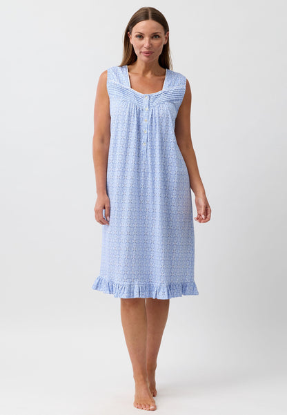 BATIK SLEEVELESS NIGHTIE DENIM - SK421B6