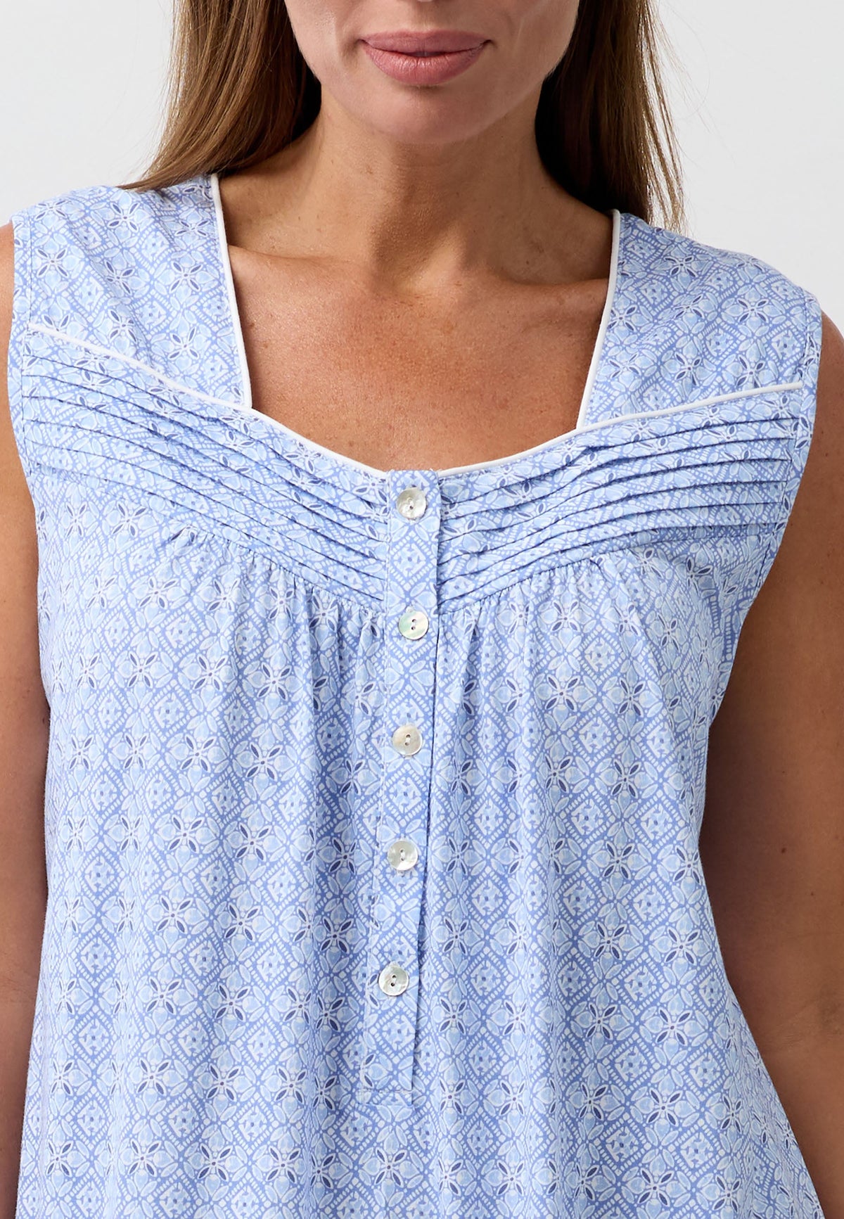 BATIK SLEEVELESS NIGHTIE DENIM - SK421B6