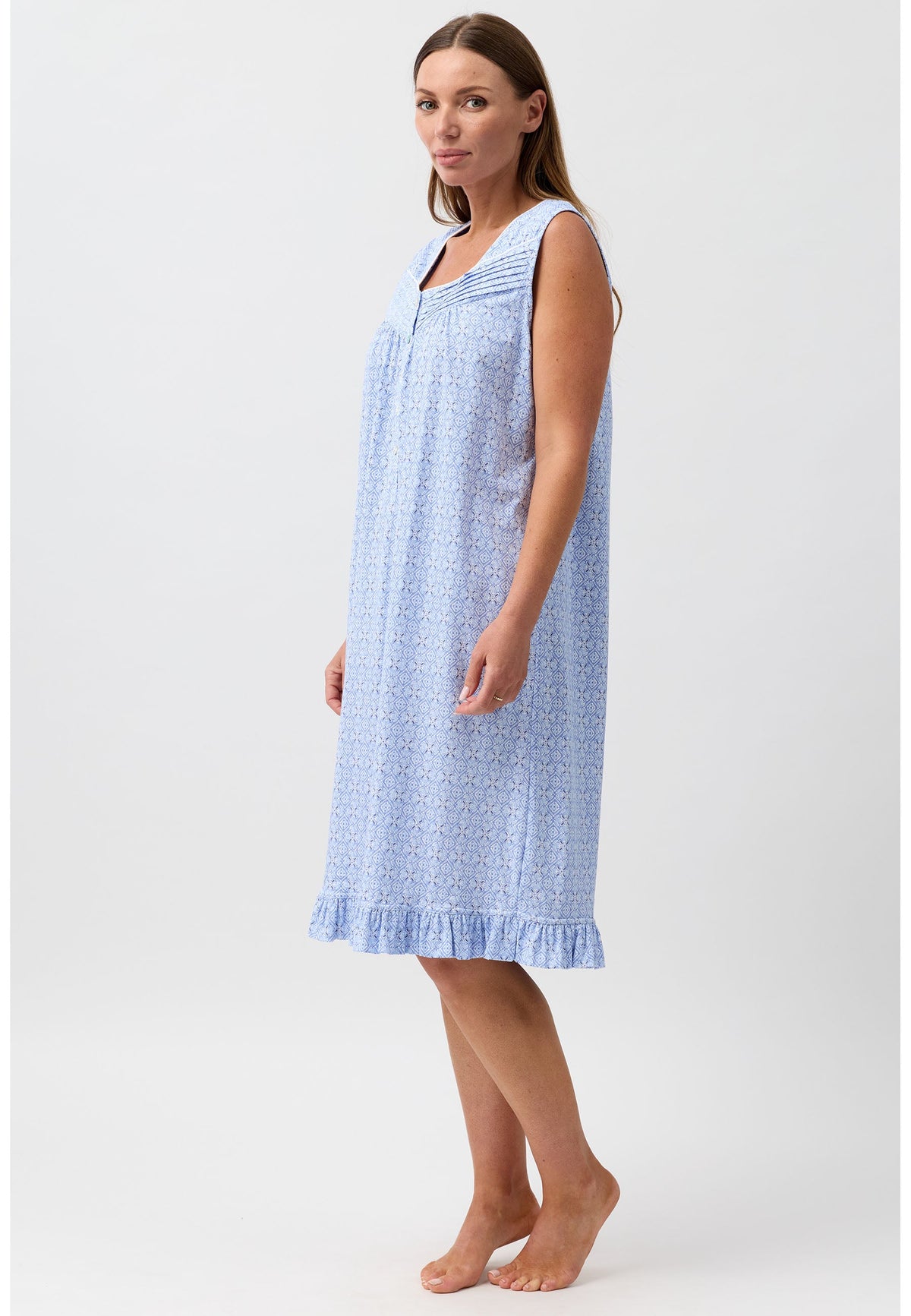 BATIK SLEEVELESS NIGHTIE DENIM - SK421B6