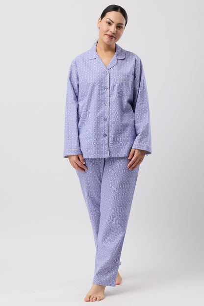 FLEUR DE LYS PJ SET INDIGO - SK500F6