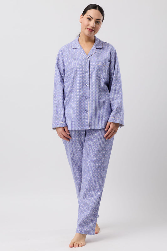 FLEUR DE LYS PJ SET INDIGO - SK500F6