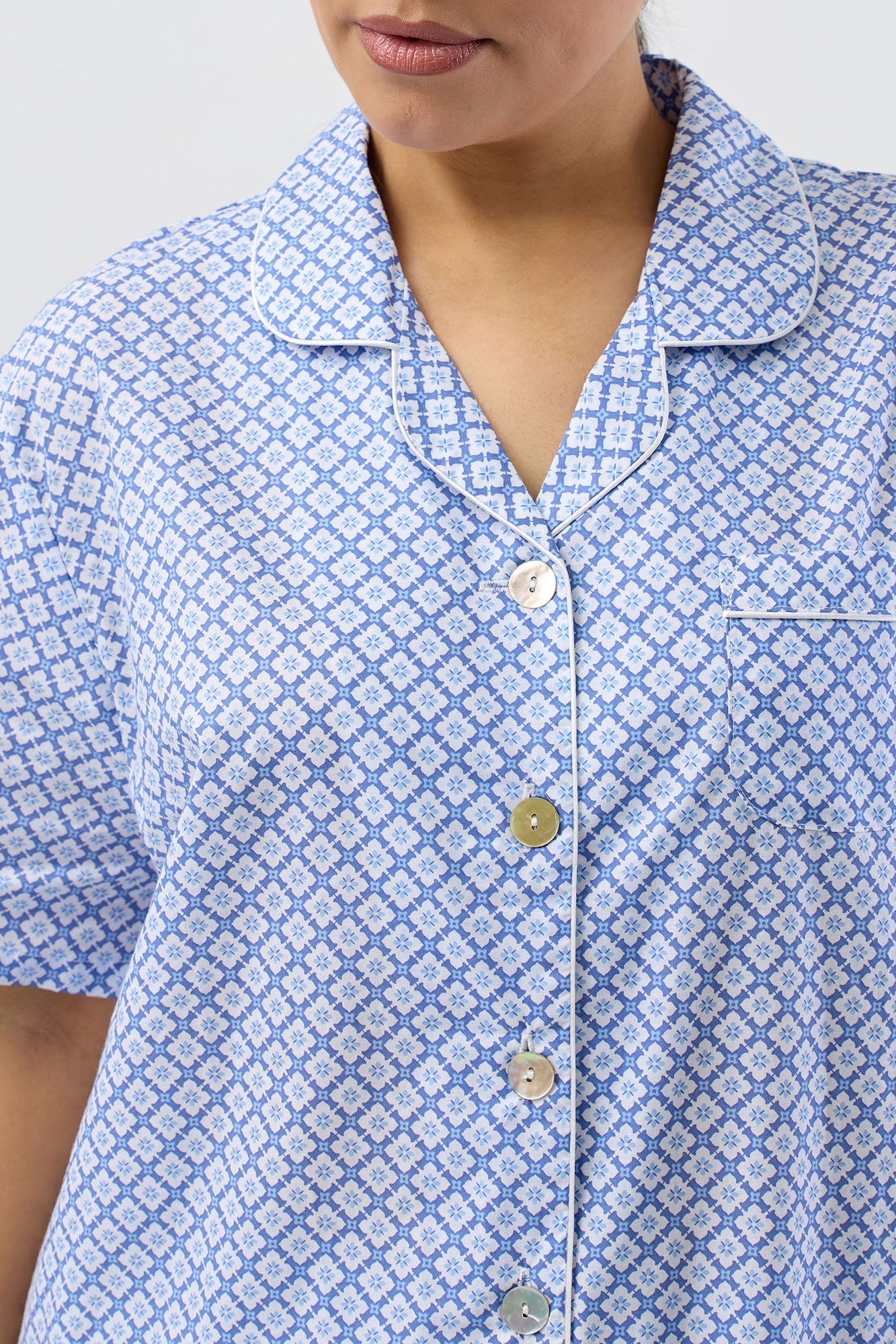 GEO 7/8 PJ SET DENIM - SK500G5