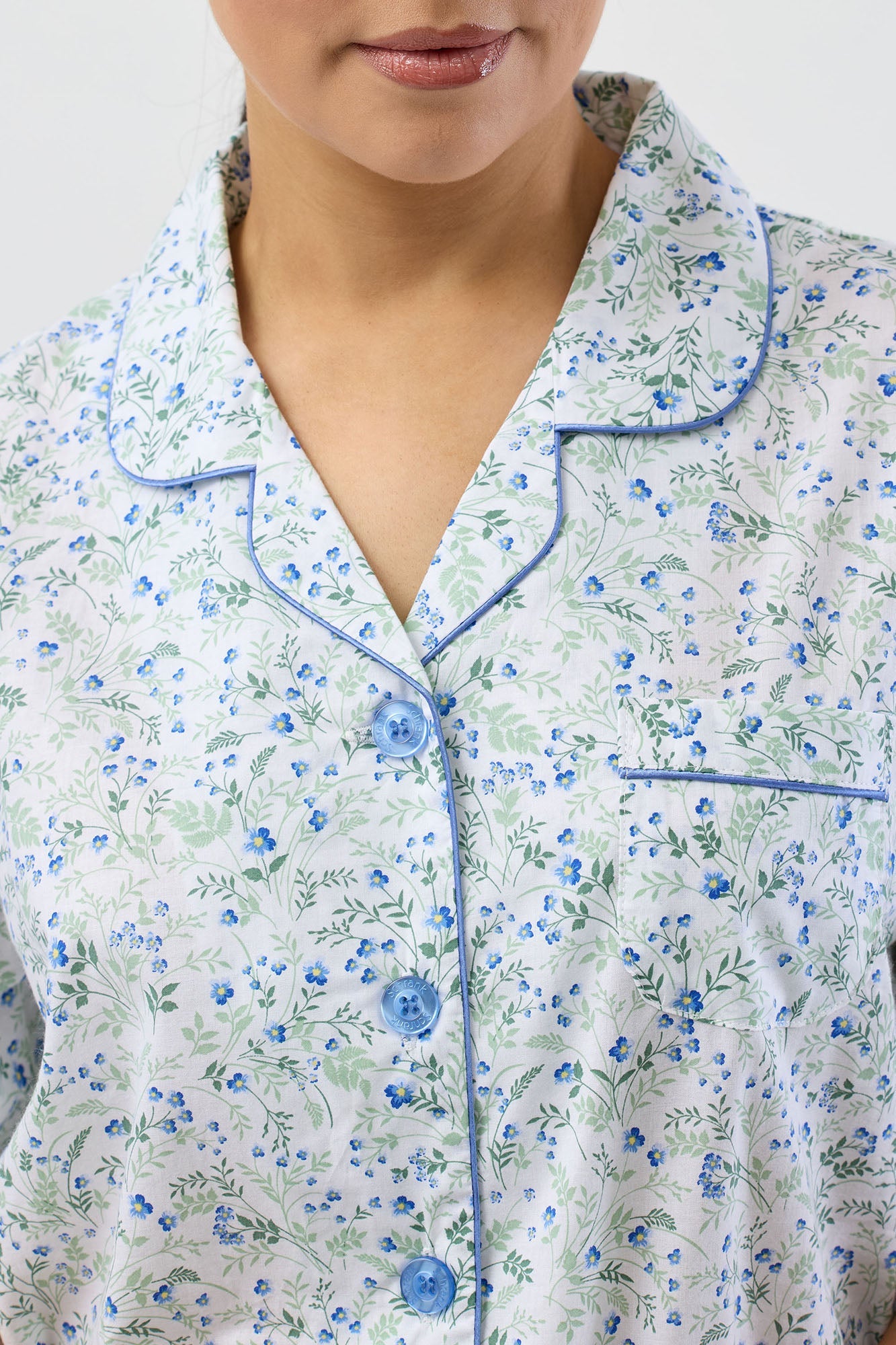 PANSIES 7/8 PJ SET BLUE - SK500P5