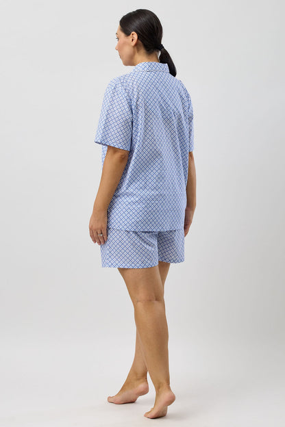 GEO SHORT PJ SET DENIM - SK506G5