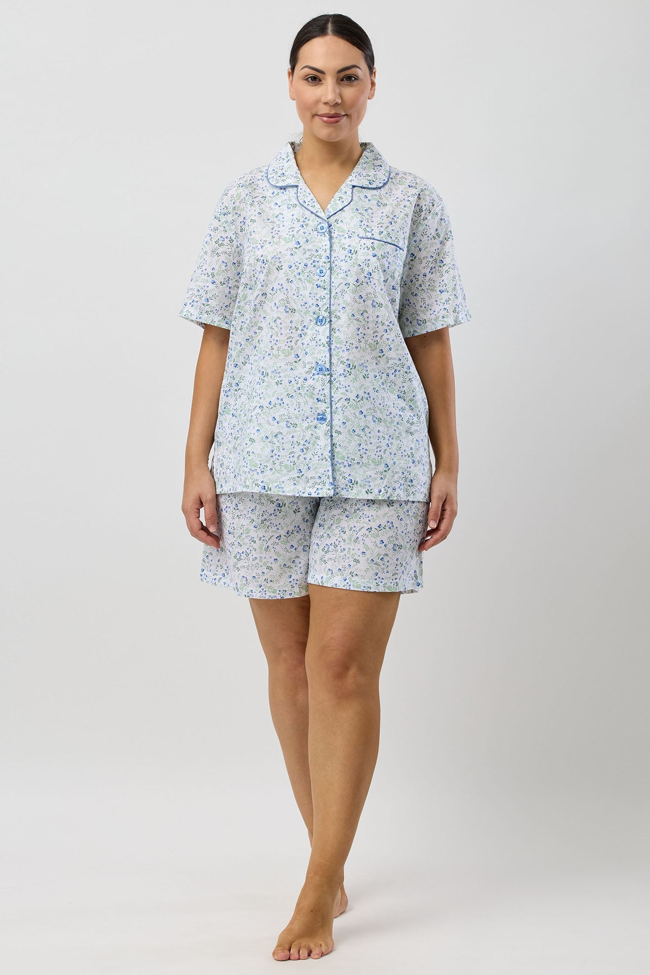 PANSIES SHORT PJ SET BLUE - SK506P5