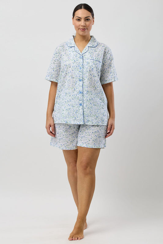 PANSIES SHORT PJ SET BLUE - SK506P5