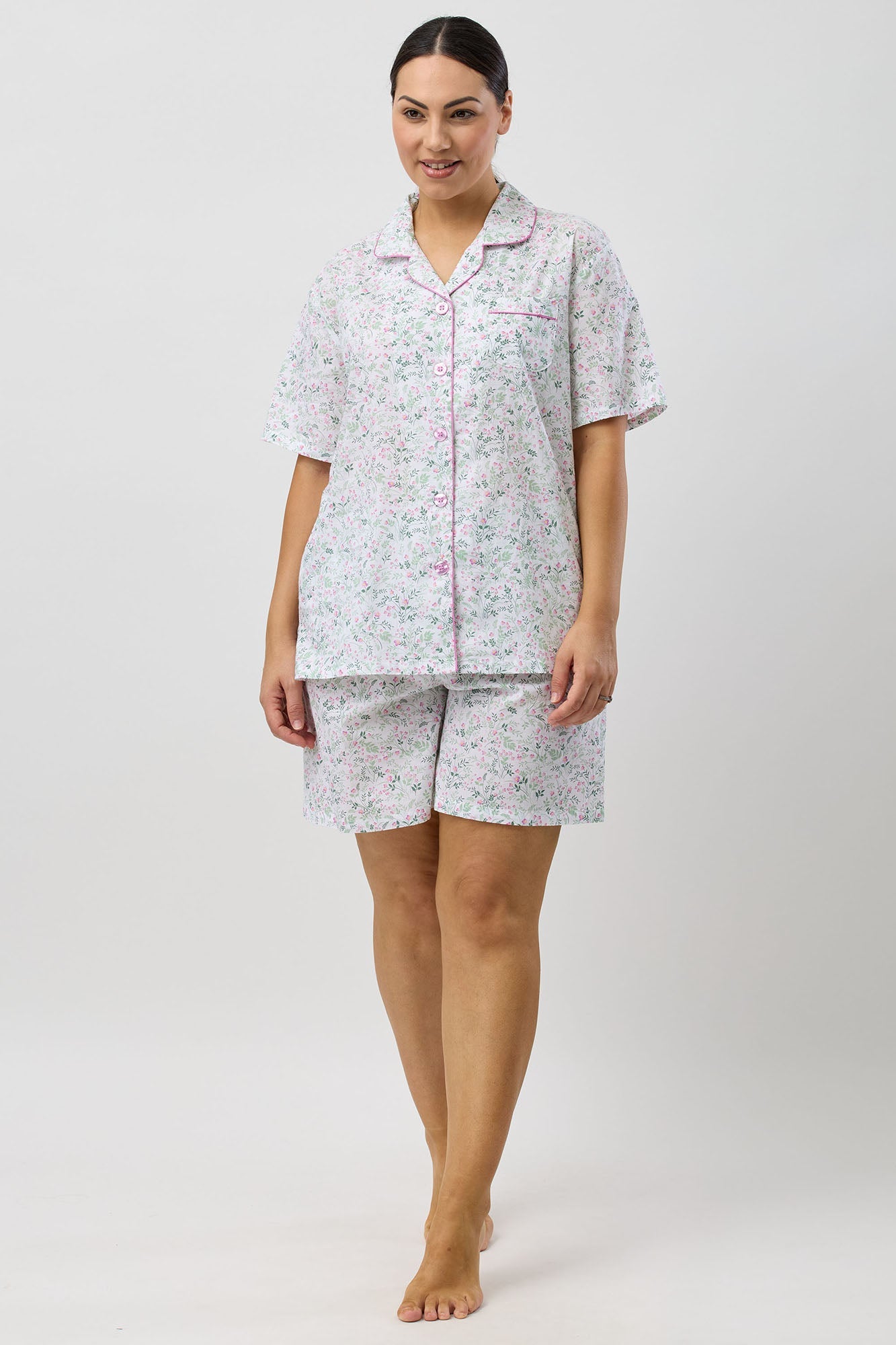 PANSIES SHORT PJ SET PINK - SK506P5