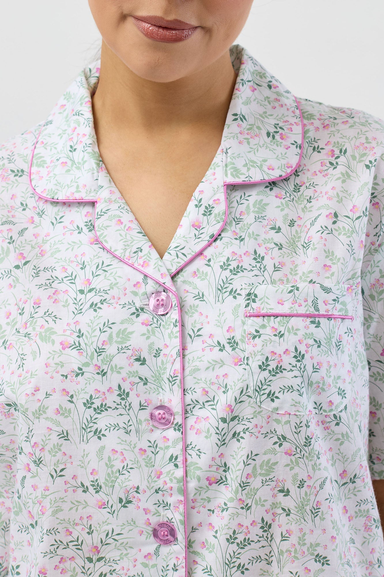PANSIES SHORT PJ SET PINK - SK506P5
