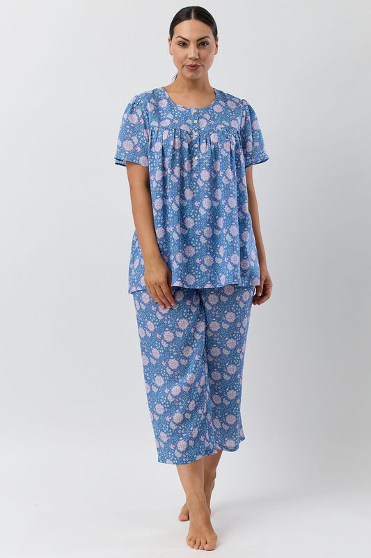 BOHO 7/8 PJ SET DENIM - SK509B5