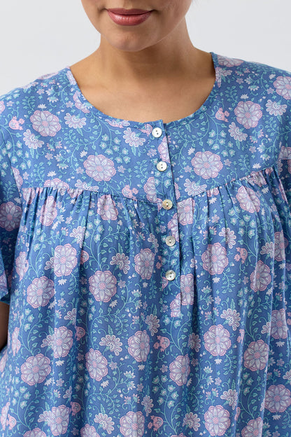 BOHO 7/8 PJ SET DENIM - SK509B5