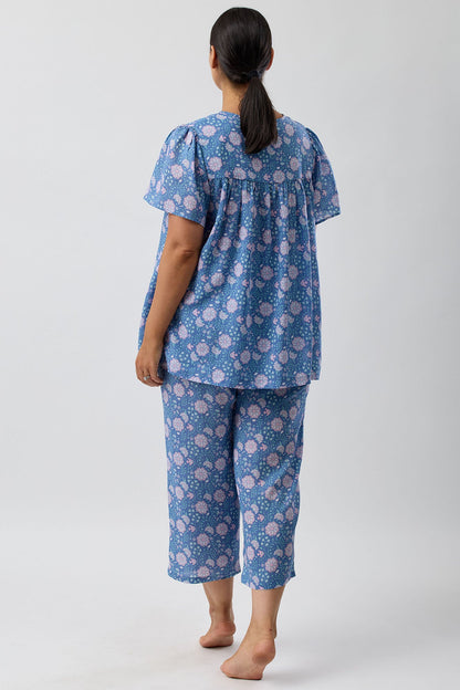 BOHO 7/8 PJ SET DENIM - SK509B5