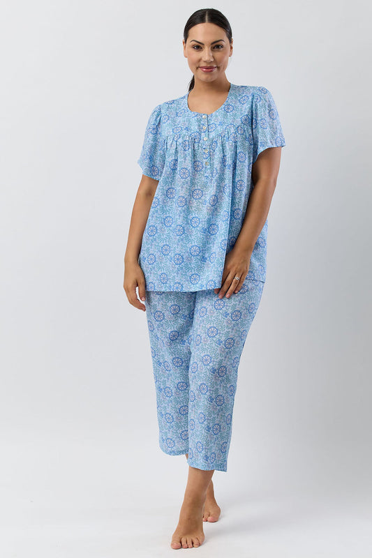 BOHO 7/8 PJ SET SKY - SK509B5