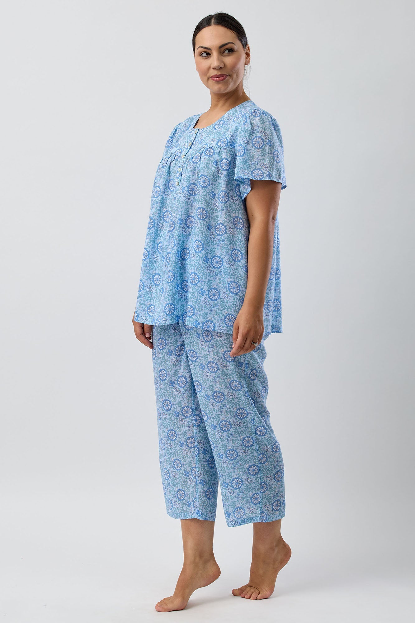 BOHO 7/8 PJ SET SKY - SK509B5