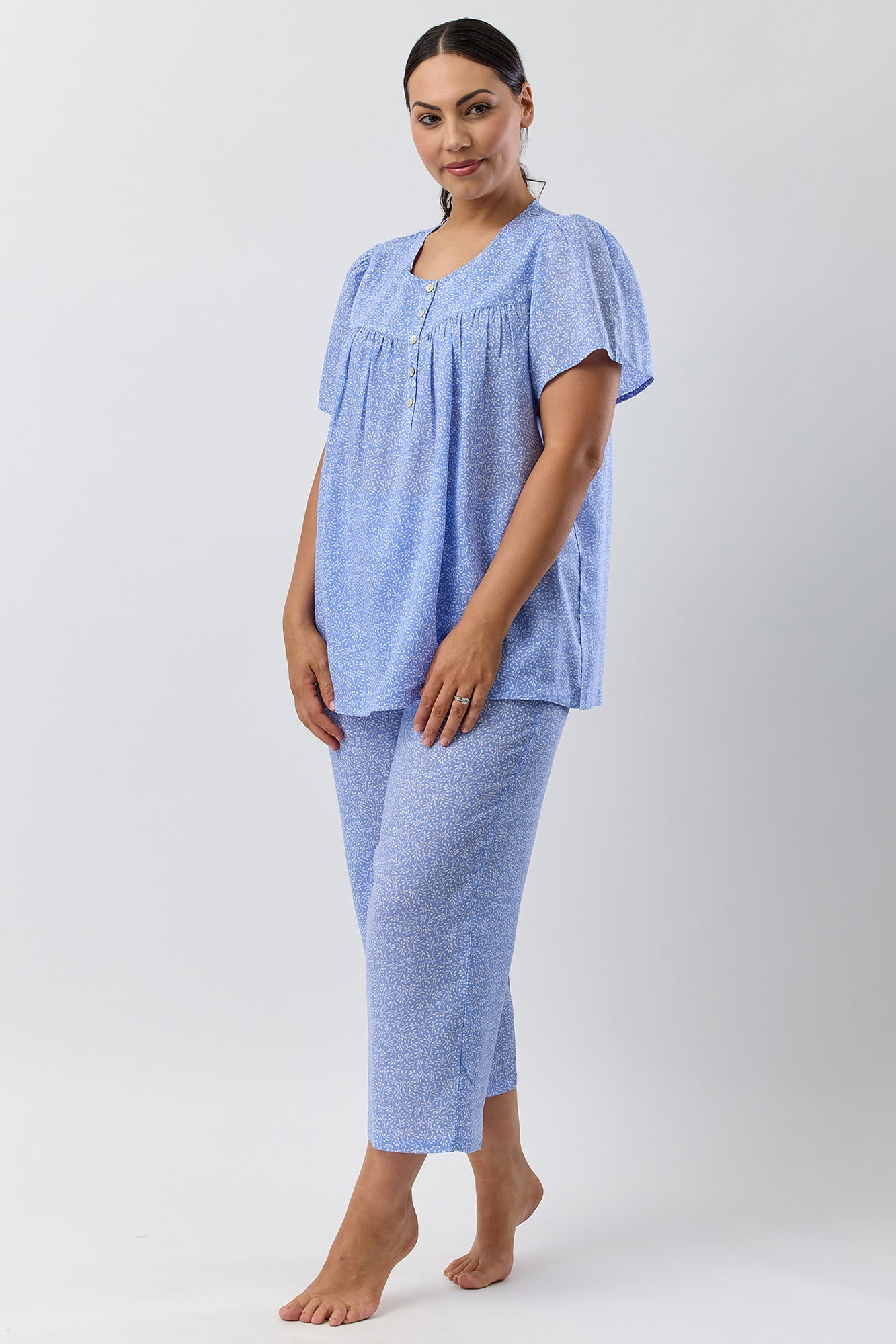 FOLIAGE 7/8 PJ SET BLUE - SK509F5