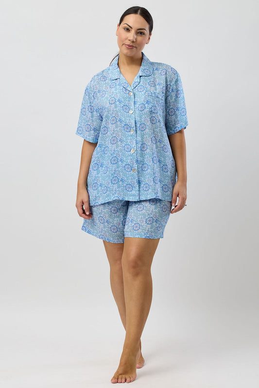 BOHO SHORT PJ SET SKY - SK511B5
