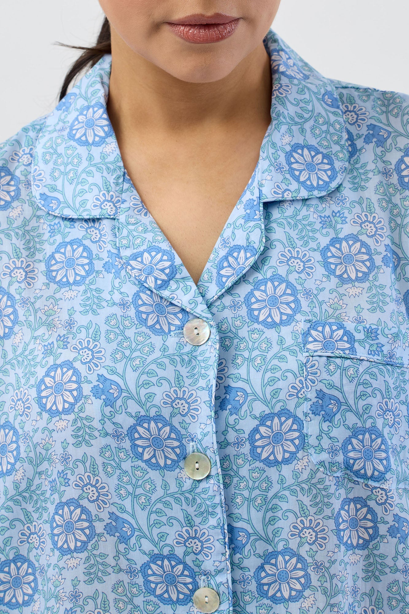 BOHO SHORT PJ SET SKY - SK511B5
