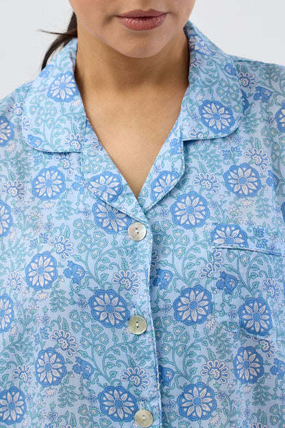 BOHO SHORT PJ SET SKY - SK511B5