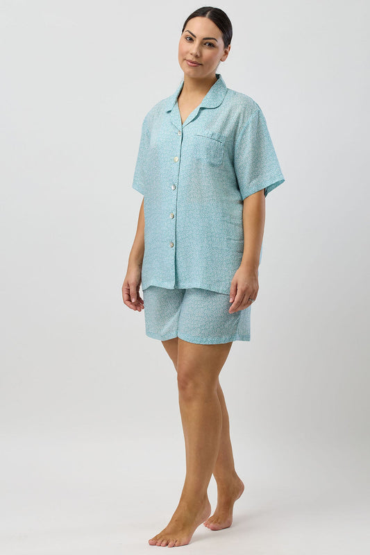 FOLIAGE SHORT PJ SET JADE - SK511F5
